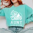 Senior Cheerleader Aunt Cheer Class Of 2026 Graduation Women Comfort Colors Sweatshirt Chalky Mint