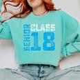 Senior Class 18 Shirt Graduation Apparel T-Shirt Comfort Colors Sweatshirt Chalky Mint