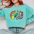 Senior Class Of 2019 Boho Tie Dye Graduation Comfort Colors Sweatshirt Chalky Mint
