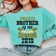 Senior Class Of 2019 Tshirt Graduation Awesome Brother Comfort Colors Sweatshirt Chalky Mint