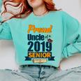 Senior Class Of 2019 Tshirt Graduation School Students Uncle Comfort Colors Sweatshirt Chalky Mint