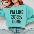 Senior Class 2019 Shirt High School College Graduation Comfort Colors Sweatshirt Chalky Mint