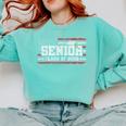 Senior Class 2026 Graduation American Flag Senior 2026 Comfort Colors Sweatshirt Chalky Mint
