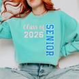Senior Class Of 2026 Graduation 2026 Comfort Colors Sweatshirt Chalky Mint