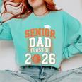 Senior Dad Class Of 2026 Graduate Basketball Graduation 2026 Comfort Colors Sweatshirt Chalky Mint