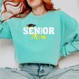 Senior Mom 2026 Class Of 2026 Graduation 26 Family Matching Comfort Colors Sweatshirt Chalky Mint