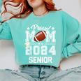 Senior Mom Class Of 2024 Football Proud Mom Graduation Comfort Colors Sweatshirt Chalky Mint