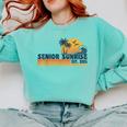 Senior Sunrise 2026 Graduation Cool Retro High School Comfort Colors Sweatshirt Chalky Mint