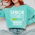 Senior Year Loading Please Wait Graduation Comfort Colors Sweatshirt Chalky Mint