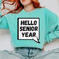 Seniors Class Of 2026 Back To School Graduation Comfort Colors Sweatshirt Chalky Mint