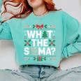 What The Sigma Christmas Party Outfit For Introverts Comfort Colors Sweatshirt Chalky Mint What The Sigma Christmas Party Outfit For Introverts Comfort Colors Sweatshirt Chalky Mint