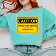 A Simple Yellow Warning Sign For Introvert Comfort Colors Sweatshirt Chalky Mint A Simple Yellow Warning Sign For Introvert Comfort Colors Sweatshirt Chalky Mint