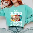 Sloth For Sloth Lover Men Women Kids Introvert Comfort Colors Sweatshirt Chalky Mint Sloth For Sloth Lover Men Women Kids Introvert Comfort Colors Sweatshirt Chalky Mint