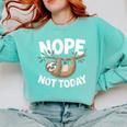 Sloth Shirts Cute Introvert Nope Not Today Sloth Comfort Colors Sweatshirt Chalky Mint Sloth Shirts Cute Introvert Nope Not Today Sloth Comfort Colors Sweatshirt Chalky Mint