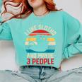 I Like Sloths And Maybe 3 People Sloth Lover Introvert Retro Comfort Colors Sweatshirt Chalky Mint I Like Sloths And Maybe 3 People Sloth Lover Introvert Retro Comfort Colors Sweatshirt Chalky Mint