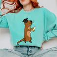 SmileteesGrad Cute Sea Otter Graduation T-Shirt Comfort Colors Sweatshirt Chalky Mint