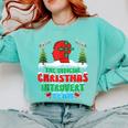 Snow Christmas Introvert Team Introverted Introvert Xmas Comfort Colors Sweatshirt Chalky Mint
