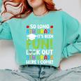 So Long 8th Grade 9th Grade Here I Come Graduation Comfort Colors Sweatshirt Chalky Mint
