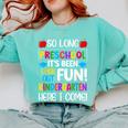 So Long Preschool Kindergarten Here I Come Graduation Comfort Colors Sweatshirt Chalky Mint