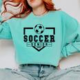 Soccer Senior Night Soccer Senior 2025 Graduation 30 Comfort Colors Sweatshirt Chalky Mint