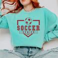 Soccer Senior Night Soccer Senior 2025 Graduation 33 Comfort Colors Sweatshirt Chalky Mint