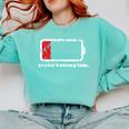 Social Battery Low Introvert Comfort Colors Sweatshirt Chalky Mint Social Battery Low Introvert Comfort Colors Sweatshirt Chalky Mint