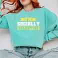 Im Socially Selective Introvert Comfort Colors Sweatshirt Chalky Mint Im Socially Selective Introvert Comfort Colors Sweatshirt Chalky Mint