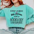 Sociology Degree Graduation Sociologist Bachelors 2025 Comfort Colors Sweatshirt Chalky Mint