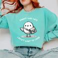 Sorry I Was Late I Didn't Want To Come Introvert Comfort Colors Sweatshirt Chalky Mint
