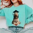 Spinone Italiano Dog Graduation Cap School Graduate Owner Men Women Kids Comfort Colors Sweatshirt Chalky Mint