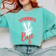 Students Bye Shirt Last Day Of School Graduation 2019 Comfort Colors Sweatshirt Chalky Mint