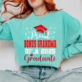 Super Proud Bonus Grandma Of 2025 Graduate Graduation Family Comfort Colors Sweatshirt Chalky Mint