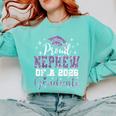 Super Proud Nephew Of 2026 Graduate Senior Graduation Family Comfort Colors Sweatshirt Chalky Mint