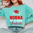 Super Proud Nonna Of 2025 Graduate Senior Graduation Family Comfort Colors Sweatshirt Chalky Mint