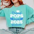 Super Proud Pops Of 2025 Graduate Senior Graduation Family Comfort Colors Sweatshirt Chalky Mint