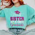 Super Proud Sister Of 2025 Graduate Senior Graduation Family Premium Tri-Blend Comfort Colors Sweatshirt Chalky Mint