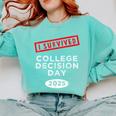 I Survived College Decision Day Graduation Class Of 25 Comfort Colors Sweatshirt Chalky Mint