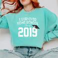 I Survived Home School Class Of 2019 Graduation t Shirt Comfort Colors Sweatshirt Chalky Mint