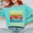 I Survived My Husband's Master's Degree Graduation Comfort Colors Sweatshirt Chalky Mint