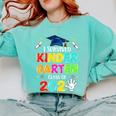 I Survived Kindergarten Graduation 2025 Graduate Boys Girls Comfort Colors Sweatshirt Chalky Mint