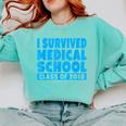 I Survived Medical School Class Of 2018 Graduation Comfort Colors Sweatshirt Chalky Mint