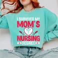 I Survived My Mom’s Nursing Degree Nurse Nursing Graduation Comfort Colors Sweatshirt Chalky Mint