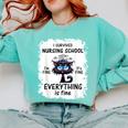 I Survived Nursing School Graduation 2025 Comfort Colors Sweatshirt Chalky Mint