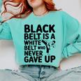 Taekwondo Belt Club Graduation Comfort Colors Sweatshirt Chalky Mint