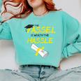 Tassel Worth The Hassle 2018 Graduation Quote Ylw Comfort Colors Sweatshirt Chalky Mint