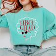 Historical College Graduation HBCU Grad Black Queen Comfort Colors Sweatshirt Chalky Mint
