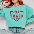 Track Senior Night Track Senior 2025 Graduation 36 Comfort Colors Sweatshirt Chalky Mint
