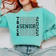 Track Senior Night Track Senior 2025 Graduation 60 Comfort Colors Sweatshirt Chalky Mint