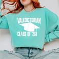 Valedictorian Class Of '26 Graduation 2026 Valedictorian Comfort Colors Sweatshirt Chalky Mint