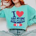 Vet Tech I Love Veterinary Technician Graduation Comfort Colors Sweatshirt Chalky Mint